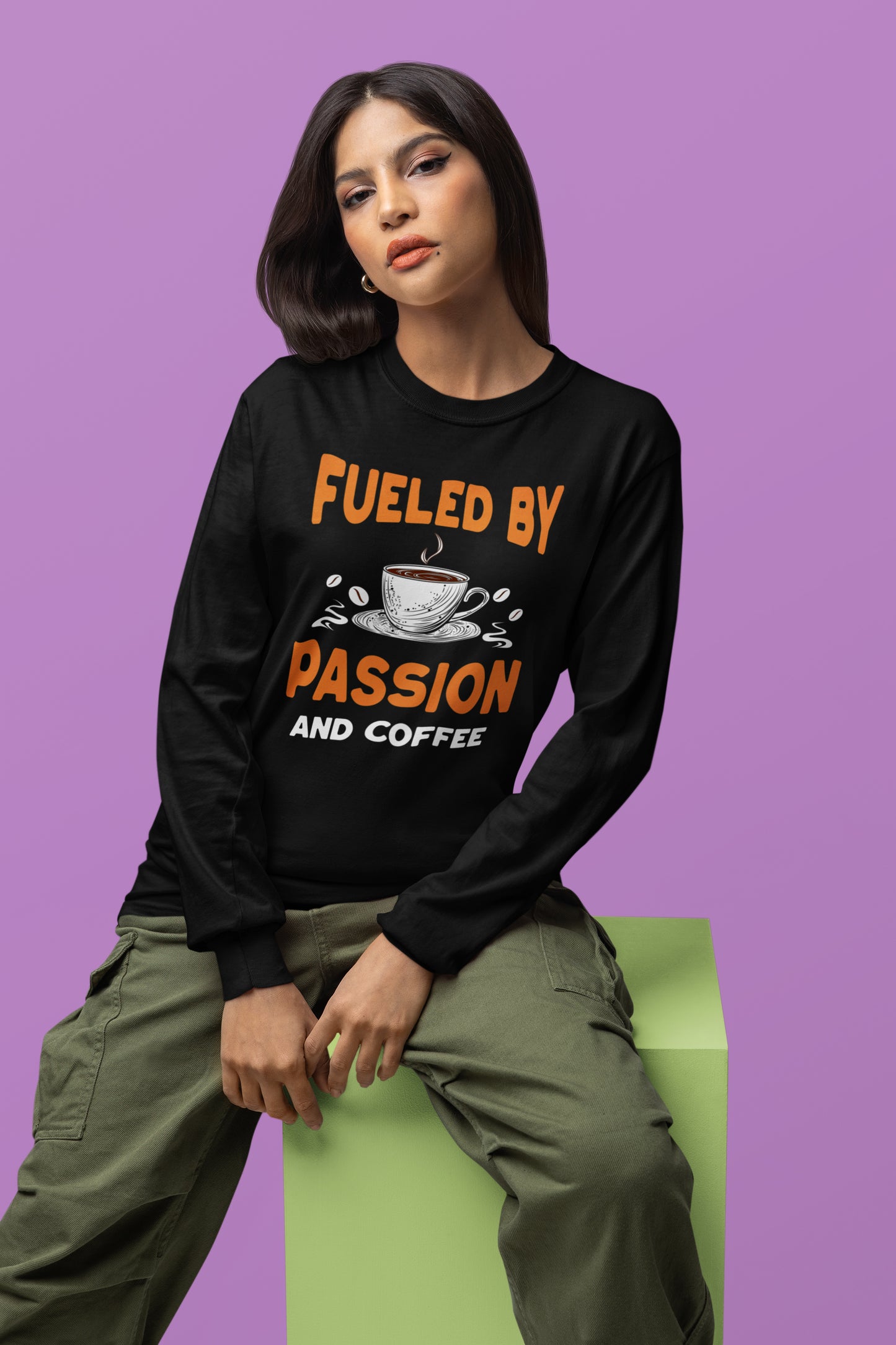 FUELED BY PASSION & COFFEE | LONG SLEEVE TEES