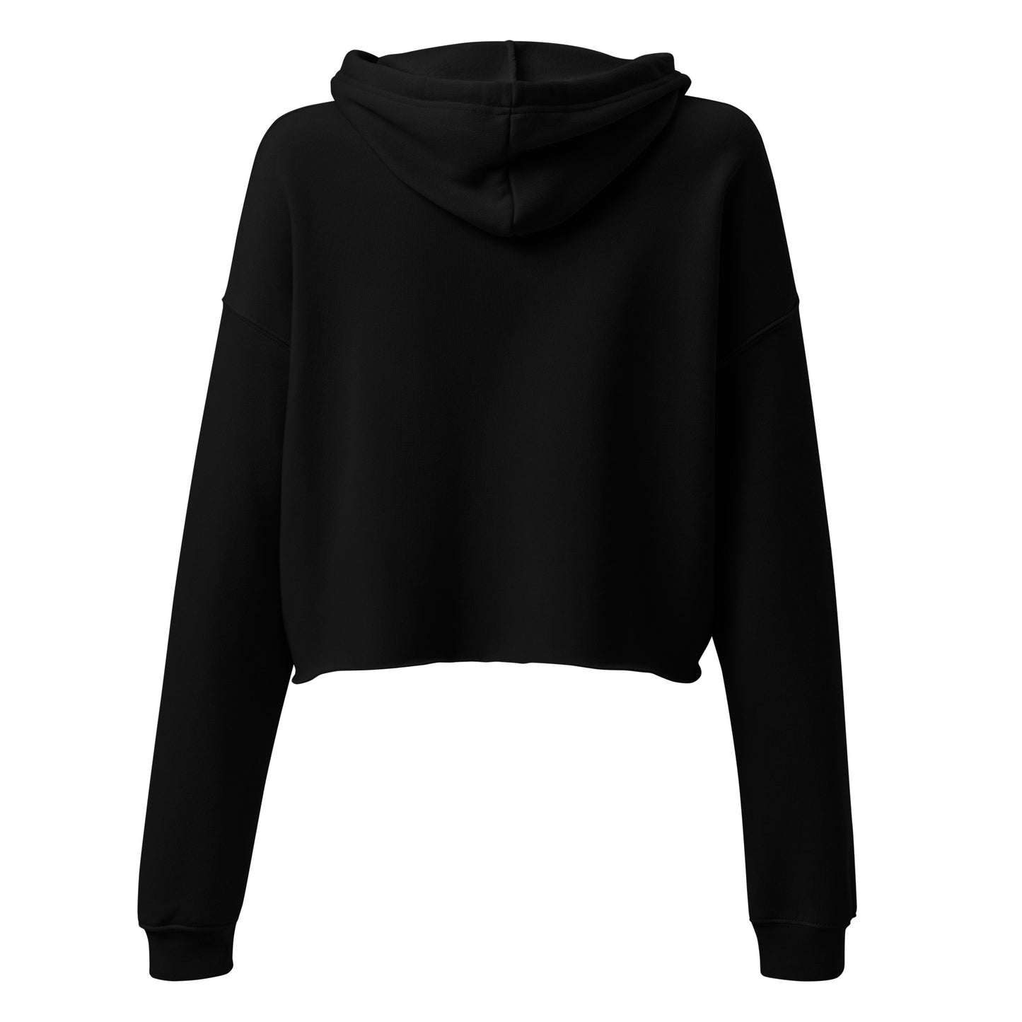 She Is Worthy She Is Me | Cropped Hoodie for Women | Black