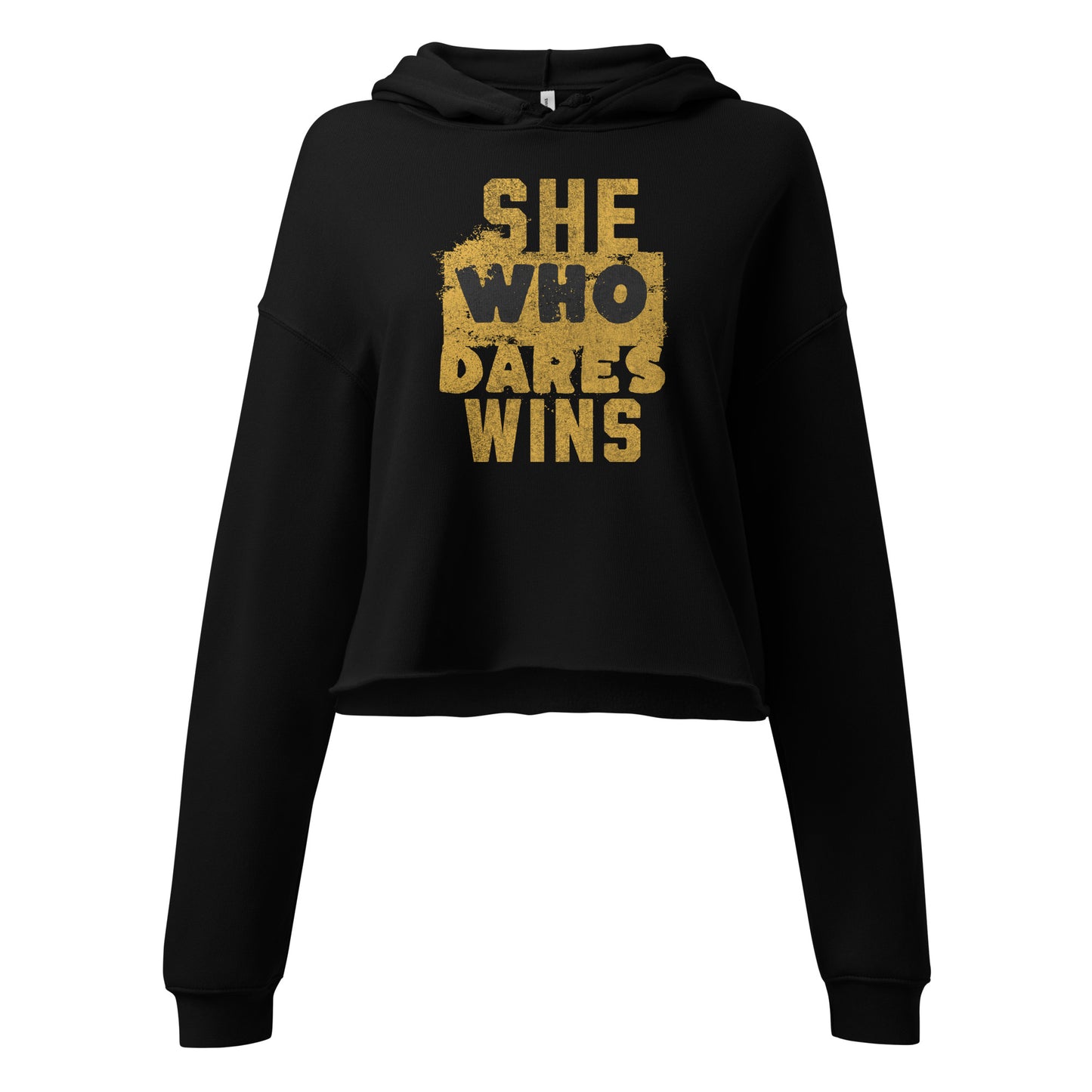 SHE WHO DARES WINS | CROPPED HOODIE FOR WOMEN
