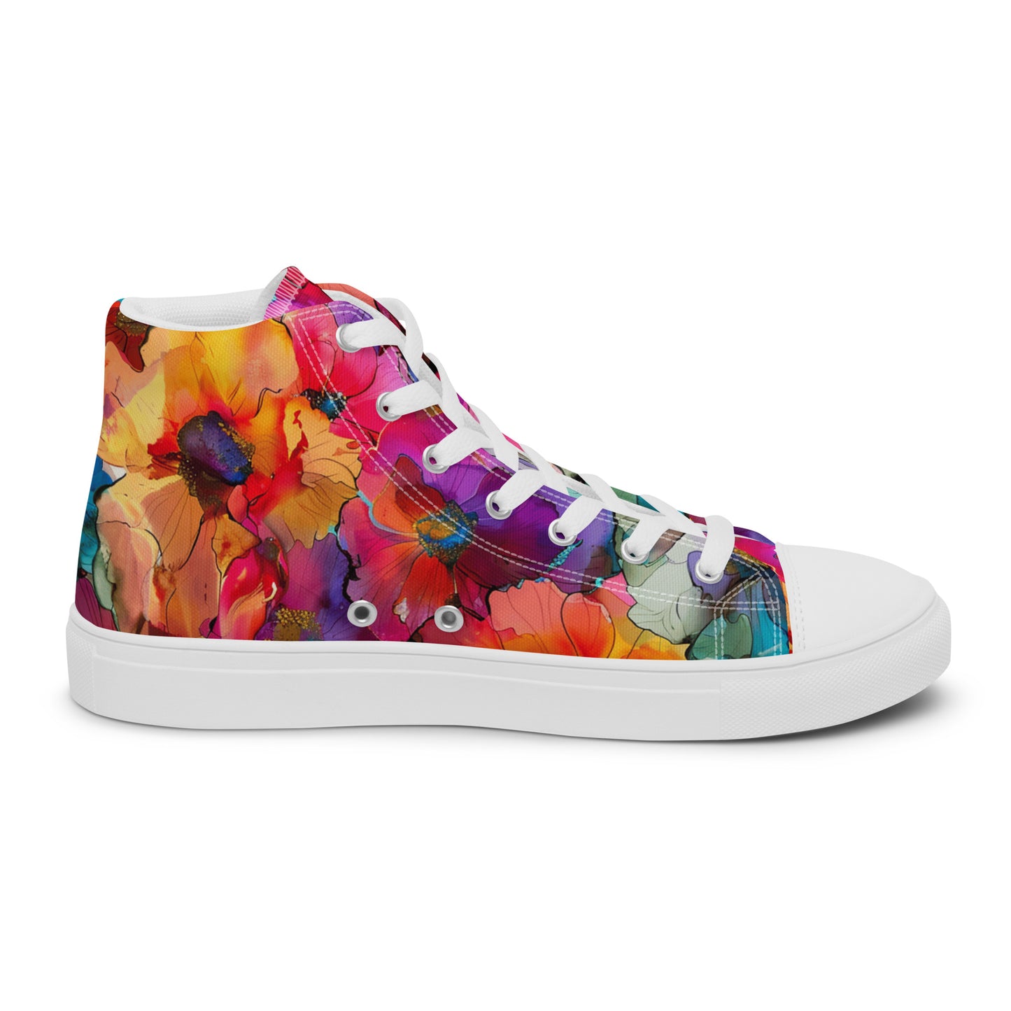 You Are Great Women's High-top fashion sneakers left inside view.