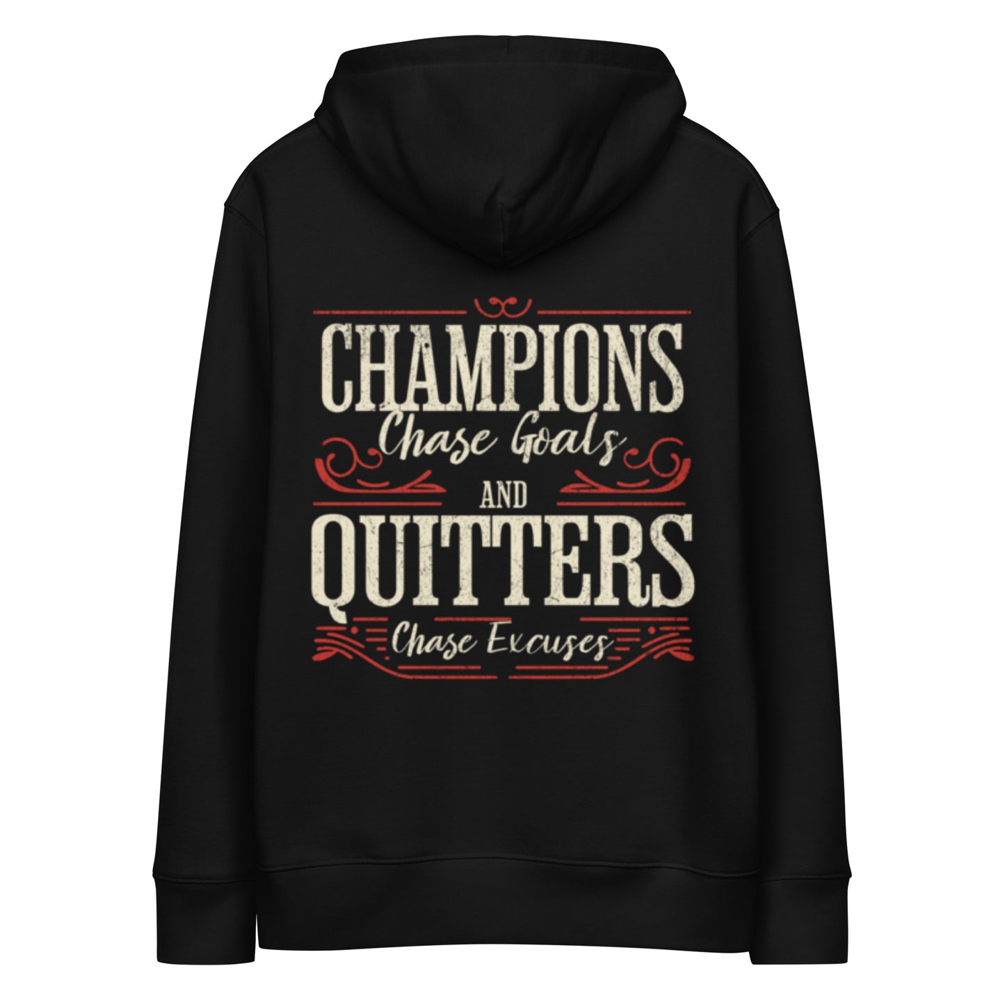 Champions Chase Goals organic cotton hoodie for women.