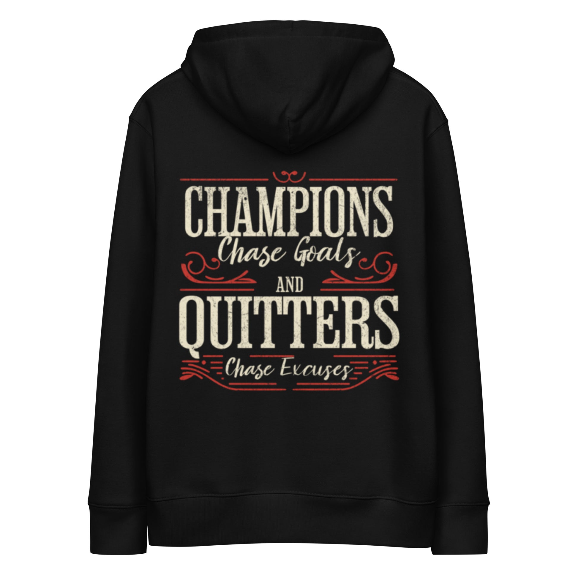 Champions Chase Goals organic cotton hoodie for women.