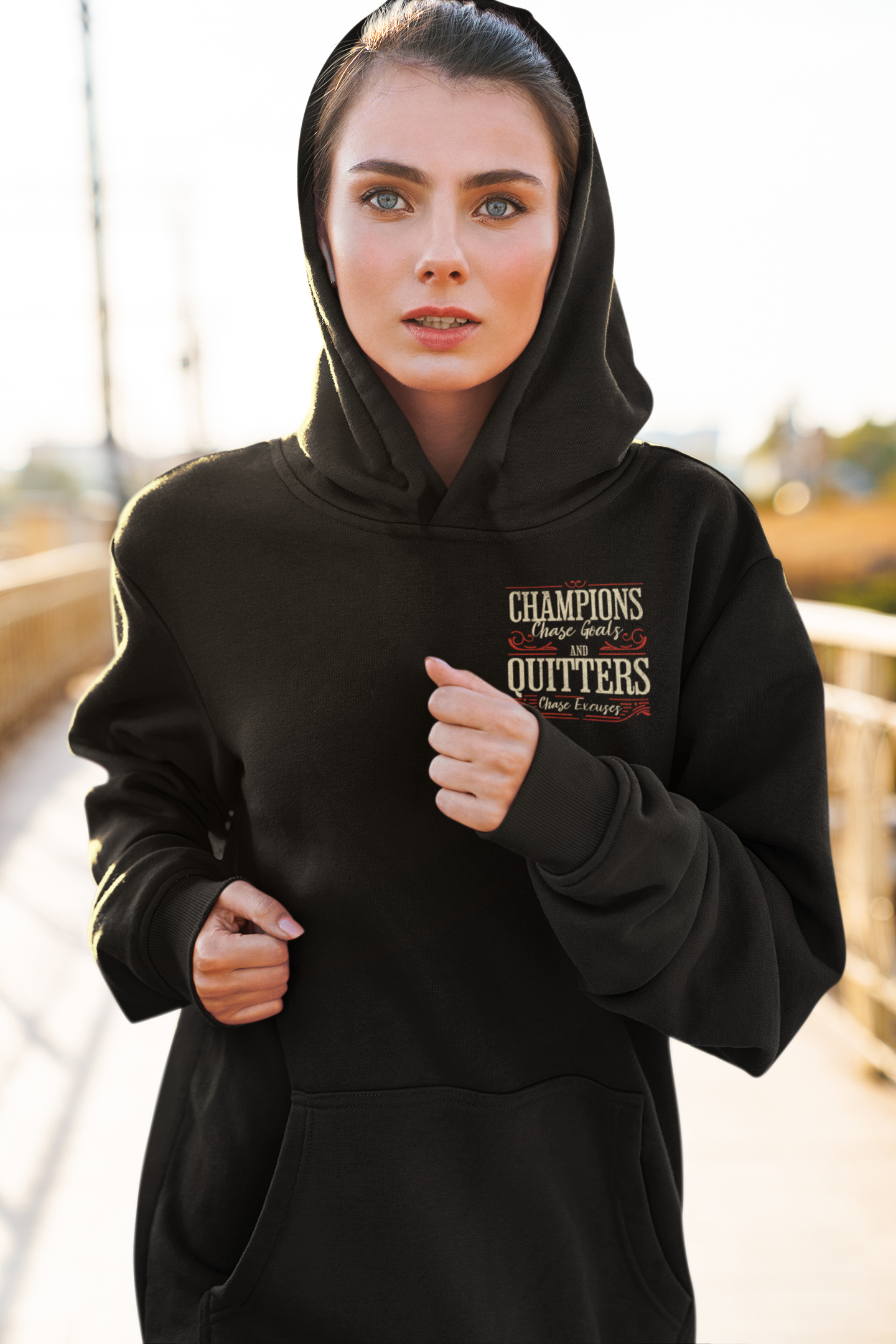 Champions Chase Goals Organic Cotton Hoodie For Women
