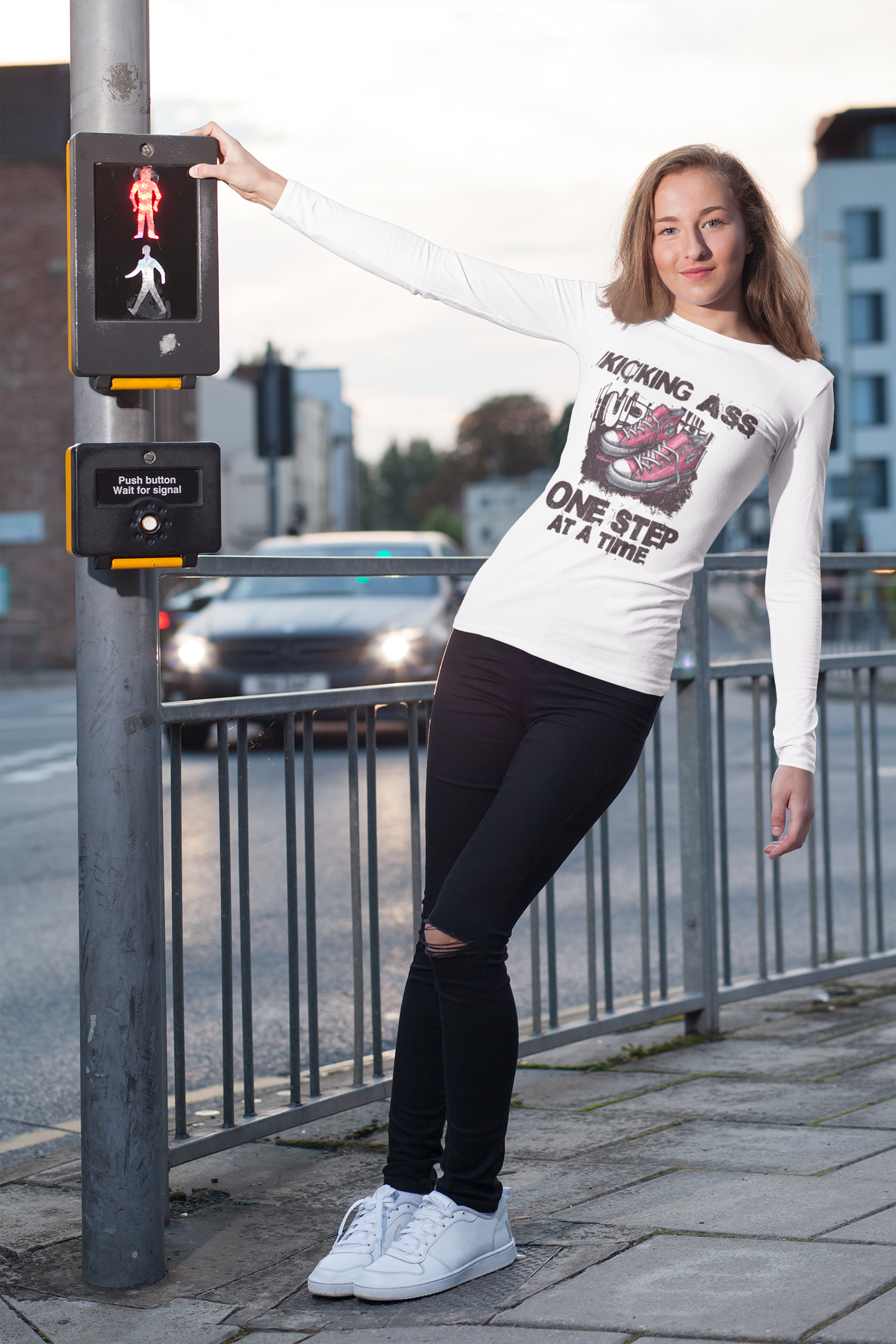 KICKING ASS, ONE STEP AT A TIME | LONG SLEEVE TEES