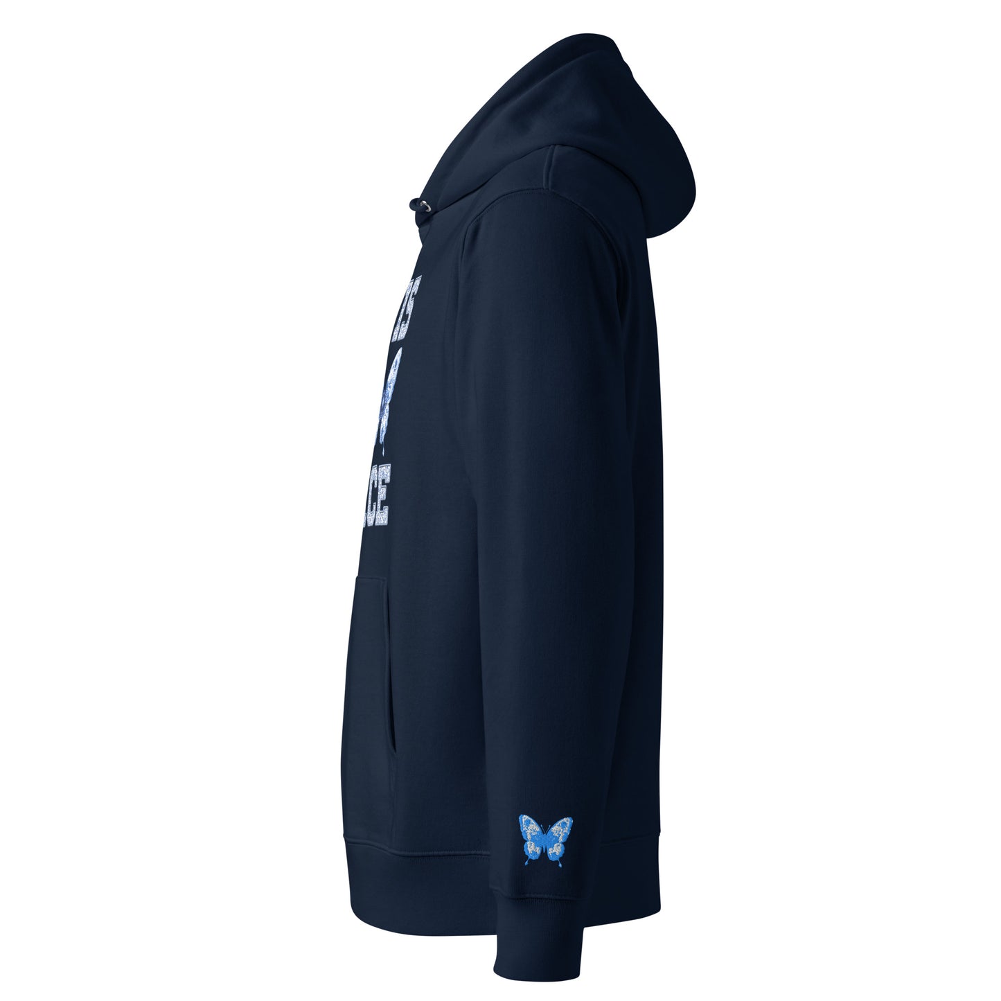 She Is Rooted In Grace | Organic Cotton Hoodie for Women | Navy