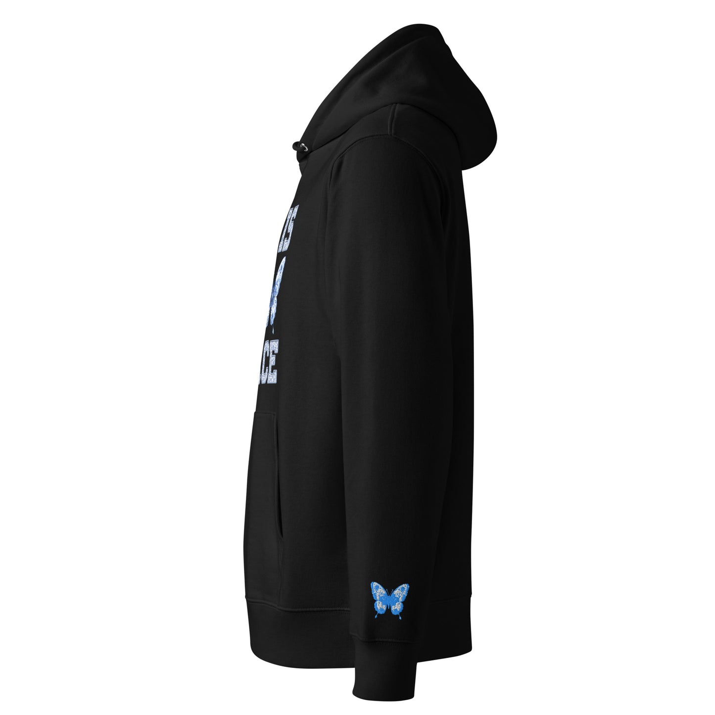 She Is Rooted In Grace | Organic Cotton Hoodie for Women | Black