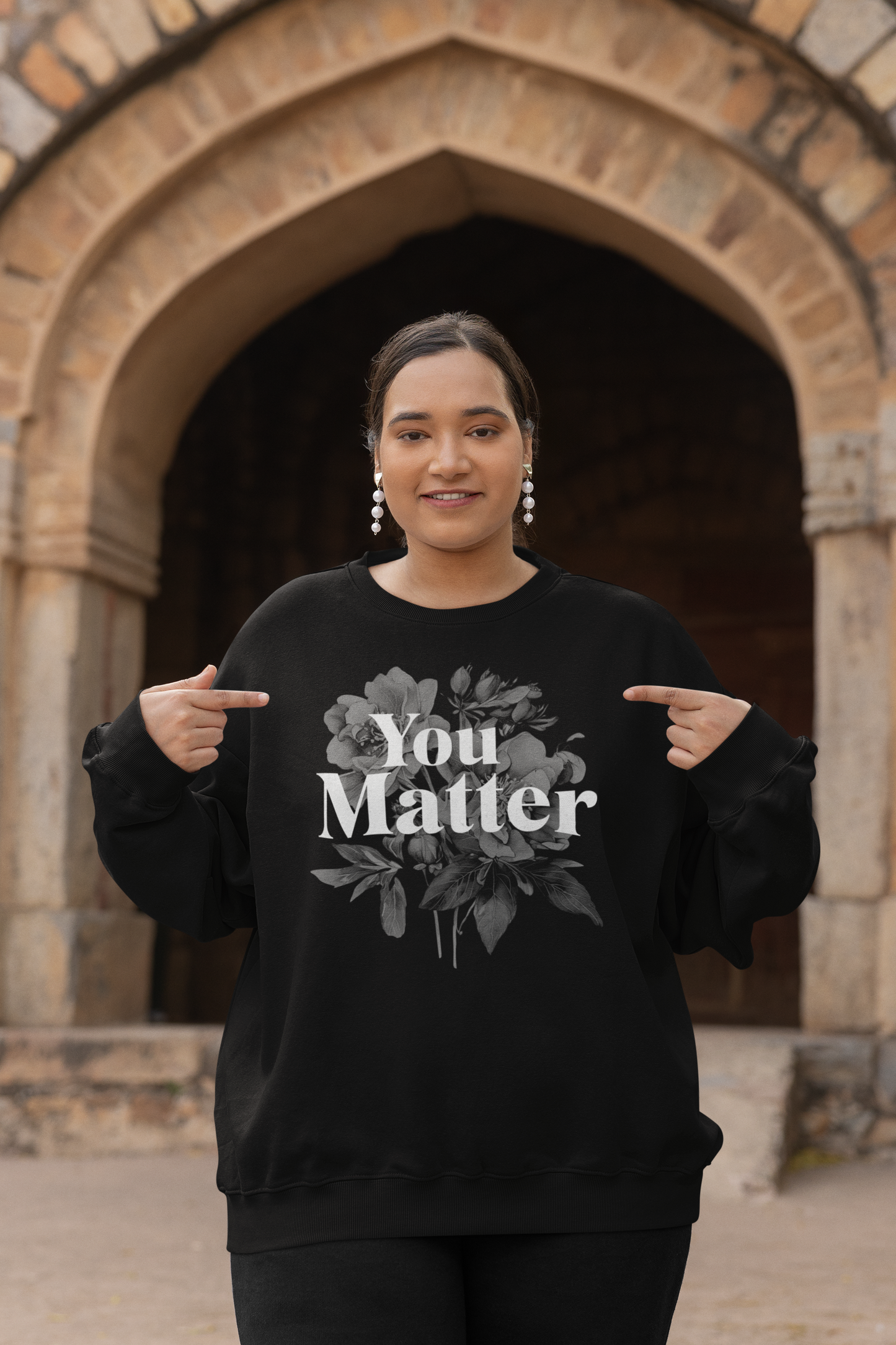 YOU MATTER | PREMIUM COTTON CREWNECK SWEATSHIRT FOR WOMEN